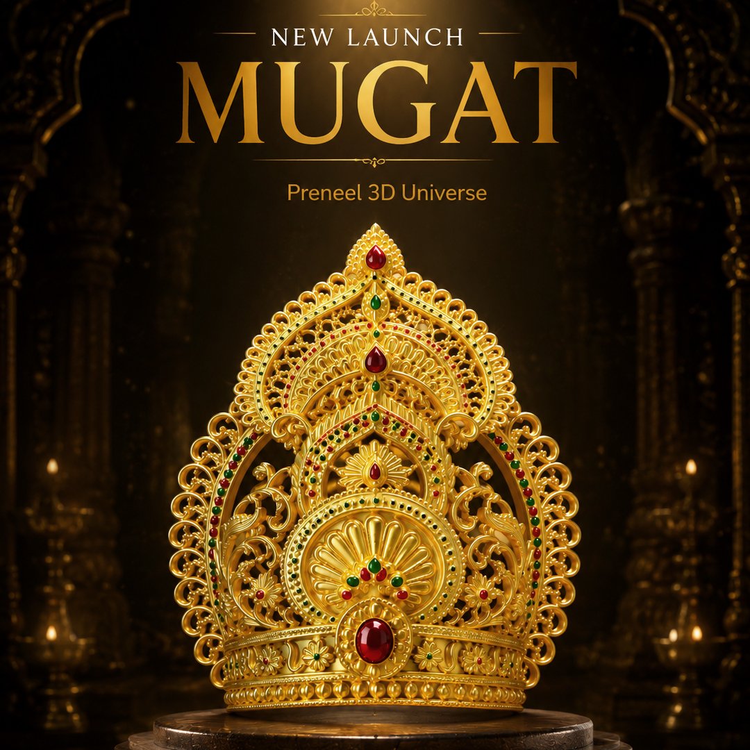 Premium Decorative Mugat for Thakorji Shringar