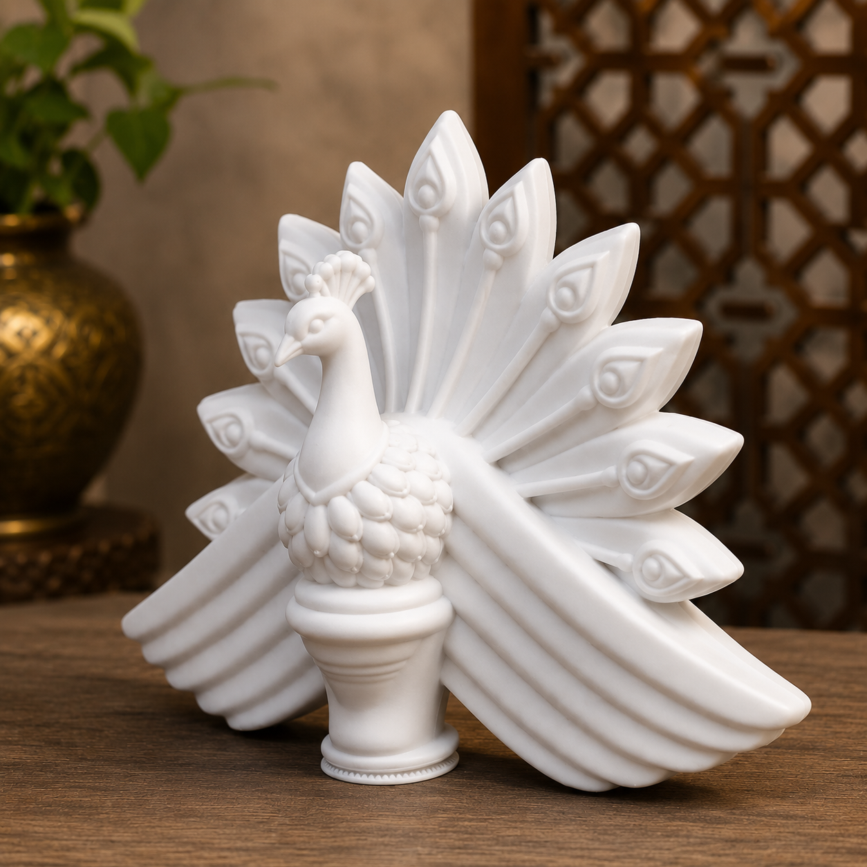 Decorative Peacock Wall Hanging & Temple Ornament