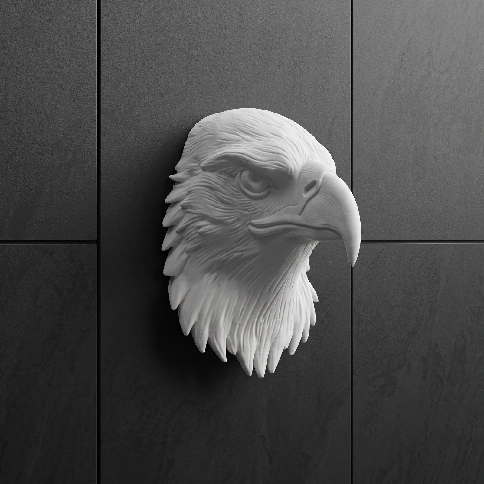Eagle Head Wall Art – 3D Printed Home Decor